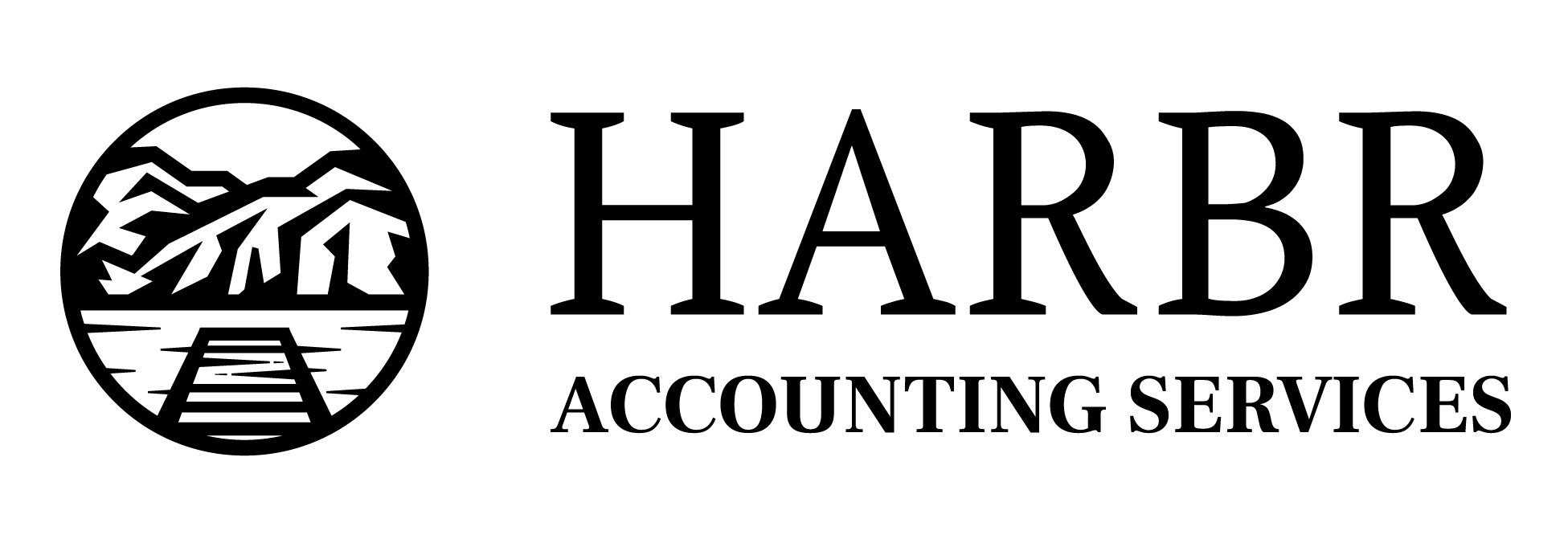 Harbr Accounting Services Logo Bw Horiz